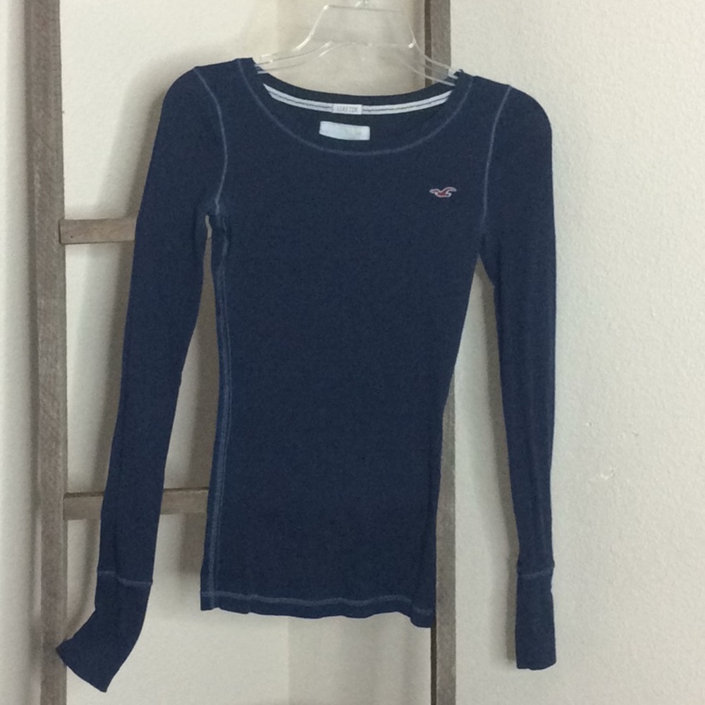 Hollister navy blue long sleeve